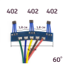 Датчики Холла 402 (41F) на платі для мотор-колеса 60°